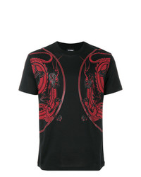 Les Hommes Dragon Print T Shirt