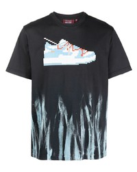 Mostly Heard Rarely Seen 8-Bit Drip Dye Sneaker Print T Shirt