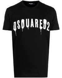 DSQUARED2 Dripping Logo Print T Shirt