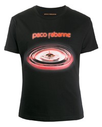 PACO RABANNE Drop Print Cotton T Shirt