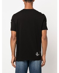 Moncler Duck Print Cotton T Shirt
