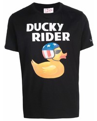 MC2 Saint Barth Ducky Rider Print Cotton T Shirt