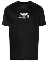 Emporio Armani Eagle Logo Print Cotton T Shirt