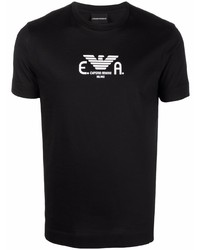 Emporio Armani Eagle Logo Print T Shirt