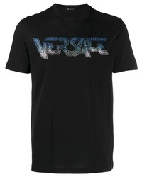 Versace Embellished Logo T Shirt