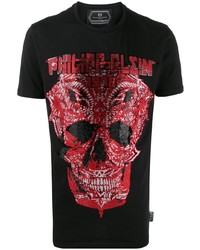 Philipp Plein Embellished Skull Short Sleeve T Shirt