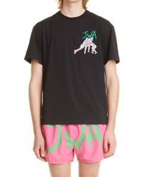 JW Anderson Embroidered Rugby Team Graphic Tee