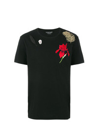 Alexander McQueen Embroidered T Shirt