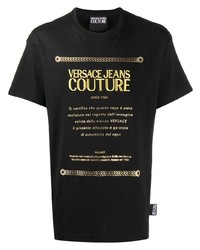 VERSACE JEANS COUTURE Etichetta Label Print T Shirt