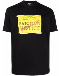 DSQUARED2 Eviction Notice Cotton T Shirt