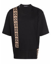 Dolce & Gabbana Exposed Seam Panelled T Shirt