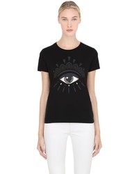 Kenzo Eye Printed Cotton Jersey T Shirt