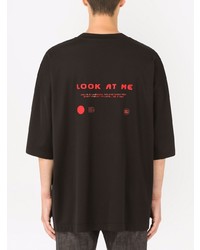 Dolce & Gabbana Eyes Talk Graphic Print T Shirt