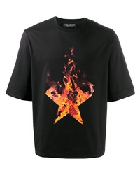 Neil Barrett Firestars Print T Shirt