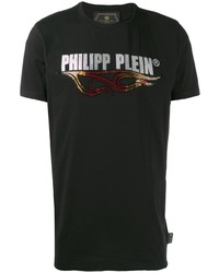 Philipp Plein Flame Gold Cut T Shirt