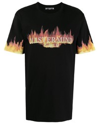Mastermind World Flame Logo Print T Shirt