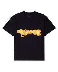 purple brand Flame Print Cotton T Shirt