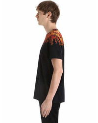 Marcelo Burlon County of Milan Flame Wing Printed Jersey T Shirt