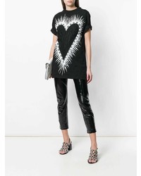Fausto Puglisi Flaming Heart Oversized T Shirt