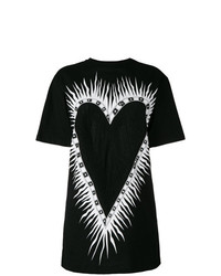 Fausto Puglisi Flaming Heart Oversized T Shirt