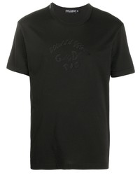 Dolce & Gabbana Flocked Cotton T Shirt