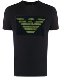 Emporio Armani Flocked Logo Prin T Shirt