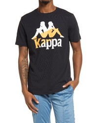 Kappa Football Barta Graphic Tee In Black Smoke Grey Orange White At Nordstrom