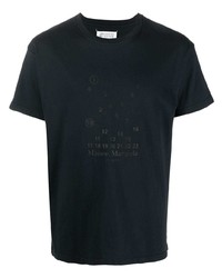 Maison Margiela Four Stitch Tonal Logo Print T Shirt
