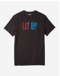 Express Fourth Of July Lit Up Crew Neck Graphic Tee