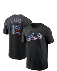 Nike Francisco Lindor Black New York Mets Player Name Number T Shirt At Nordstrom