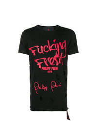 Philipp Plein Fresh Logo Slogan T Shirt