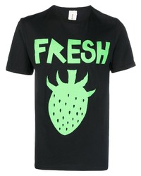 WESTFALL Fresh Strawberry Print Cotton T Shirt
