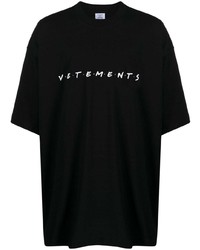 Vetements Friendly Logo Print Cotton T Shirt