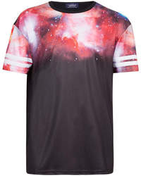 Topman Galactic Mesh Print Skater T Shirt