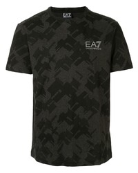 Ea7 Emporio Armani Geometric Print T Shirt