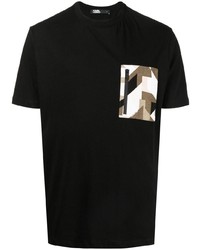 Karl Lagerfeld Geometric Zip Pocket T Shirt