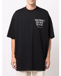 Vetements Global Mind Print Cotton T Shirt