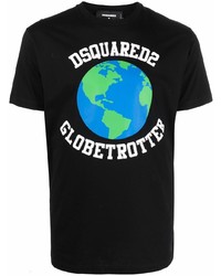 DSQUARED2 Globetrotter Logo Print T Shirt