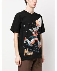 MARKET Go Code Dunking Print T Shirt