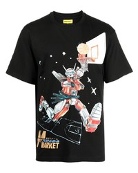 MARKET Go Code Dunking Print T Shirt