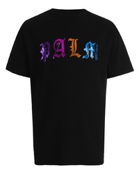 Palm Angels Gothic Logo Print T Shirt