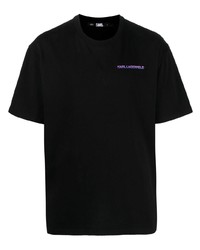 Karl Lagerfeld Gradient Logo Print T Shirt