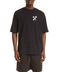 Off-White Graffiti Arrows Cotton Graphic Tee In Black Pink At Nordstrom