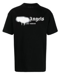 Palm Angels Graffiti Spray Las Vegas Cotton T Shirt