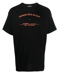 Raf Simons Grand Fete De Nuit Print Cotton T Shirt
