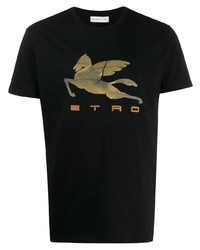 Etro Graphic Logo Jersey T Shirt