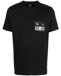 PS Paul Smith Graphic Logo Line Up Organic Cotton T Shirt