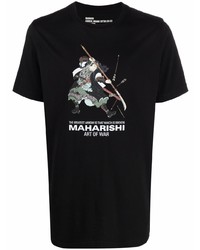 Maharishi Graphic Logo Print T Shirt