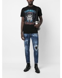 DSQUARED2 Graphic Print Cotton T Shirt