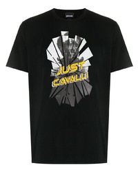 Just Cavalli Graphic Print Cotton T Shirt